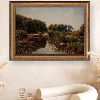Tablou decorativ, ATCRCVCNVSMDL62, TESATURA DIN POLIESTIREN/PANZA POLIESTER, 50 x 70 cm, Multicolor imagine