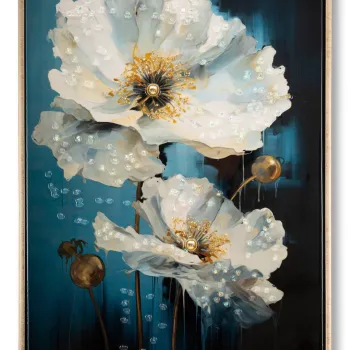Tablou decorativ Bluey, Mauro Ferretti, 42x62 cm, metal/lemn de brad/canvas, multicolor imagine