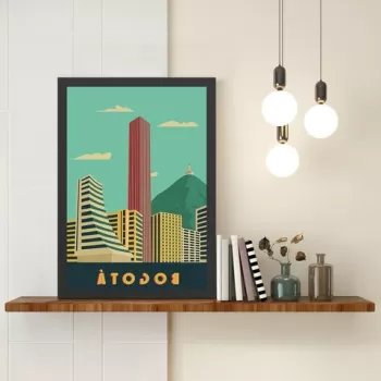 Tablou decorativ, Bogota (55 x 75), MDF , Polistiren, Multicolor imagine