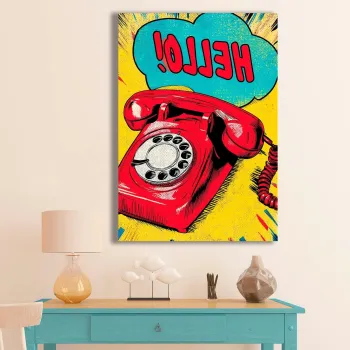 Tablou decorativ, BSRPOPC-007, Lemn, Multicolor imagine