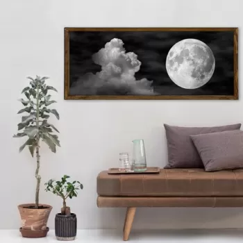 Tablou decorativ, BUL013, MDF, Imprimat UV, Negru / Alb / Gri / Nuc imagine