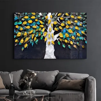 Tablou decorativ, CAM-1079, Sticla temperata, Dimensiune: 35 x 55 cm, Multicolor imagine