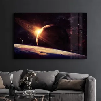 Tablou decorativ, CAM-3033, Sticla temperata, Dimensiune: 35 x 55 cm, Multicolor imagine
