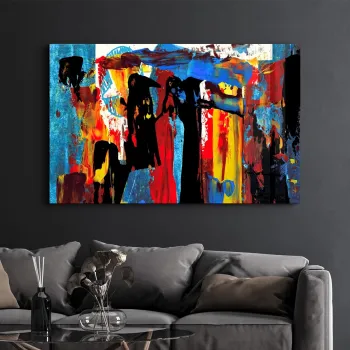 Tablou decorativ, CAM-3037, Dimensiuni: 70 x 110 cm, Multicolor imagine
