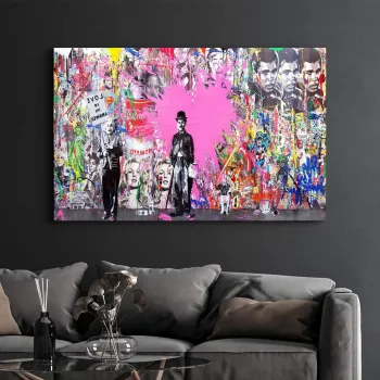 Tablou decorativ, CAM-3052, Dimensiuni: 70 x 110 cm, Multicolor imagine