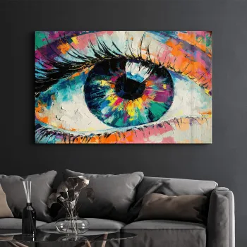 Tablou decorativ, CAM-5047, Dimensiuni: 70 x 110 cm, Multicolor imagine