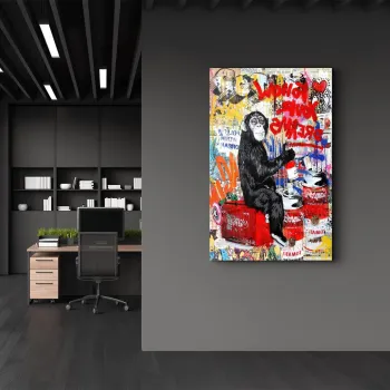 Tablou decorativ, CAM-6014, Sticla temperata, Dimensiuni: 46 x 72 cm, Multicolor imagine