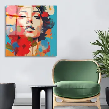 Tablou decorativ, CAM4076_5050, Dimensiune: 50 x 50 cm, Multicolor imagine