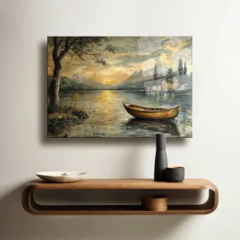 Tablou decorativ, Camtbl-010, 50 x 70 cm, Multicolor imagine