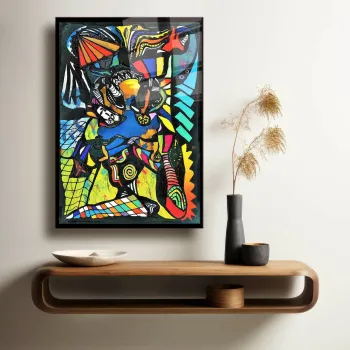 Tablou decorativ, Camtbl-024, Dimensiune: 60 x 90 cm, Multicolor imagine