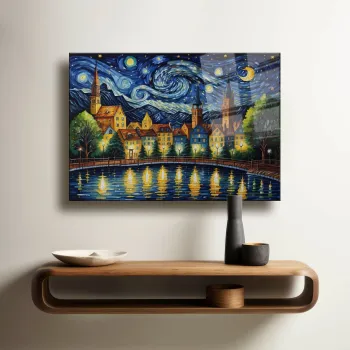 Tablou decorativ, Camtbl-041, 50 x 70 cm, Multicolor imagine