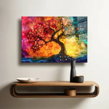 Tablou decorativ, Camtbl-060, 50 x 70 cm, Multicolor imagine