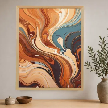 Tablou decorativ, Cc-D-Ah-1019 45 x 60, PANZA, Lemn (Grosime: 18 mm, Multicolor imagine