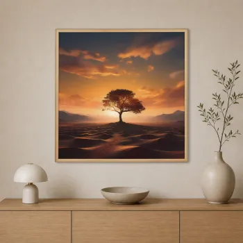 Tablou decorativ, Cc-K-Ah-1015, PANZA, Lemn (Grosime: 18 mm, Multicolor imagine