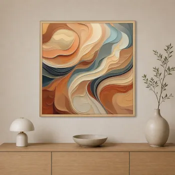 Tablou decorativ, Cc-K-Ah-1016, PANZA, Lemn (Grosime: 18 mm, Multicolor imagine