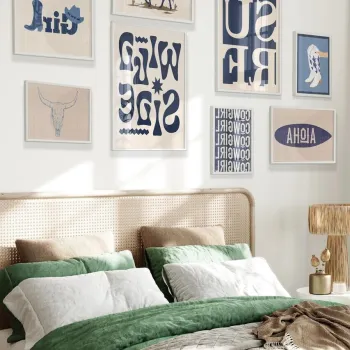 Tablou decorativ, Cgs-009-White-Byk, LEMN SOLID, Fata: 100% PVC STICLA, Multicolor imagine