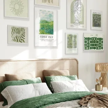 Tablou decorativ, Cgs-011-White-Kck, LEMN SOLID, Fata: 100% PVC STICLA, Multicolor imagine