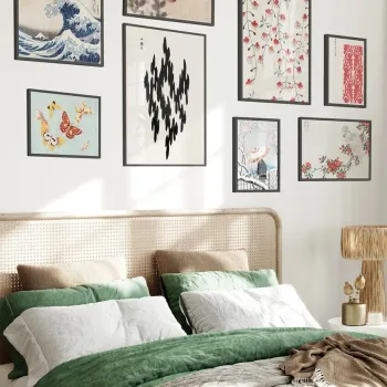 Tablou decorativ, Cgs-018-Black-Byk, LEMN SOLID, Fata: 100% PVC STICLA, Multicolor imagine
