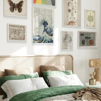 Tablou decorativ, Cgs-026-White-Kck, LEMN SOLID, Fata: 100% PVC STICLA, Multicolor imagine