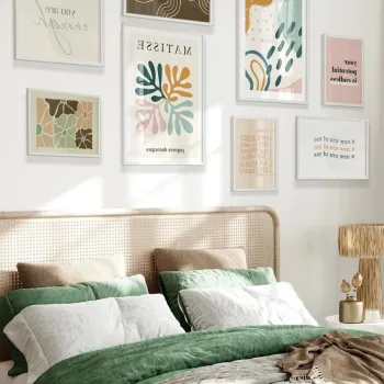 Tablou decorativ, Cgs-029-White-Byk, LEMN SOLID, Fata: 100% PVC STICLA, Multicolor imagine