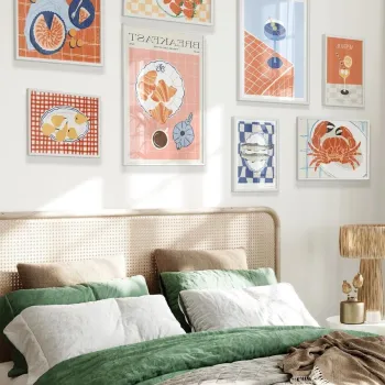 Tablou decorativ, Cgs-045-White-Kck, LEMN SOLID, Fata: 100% PVC STICLA, Multicolor imagine