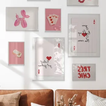 Tablou decorativ, Cgs-063-White-Byk, LEMN SOLID, Fata: 100% PVC STICLA, Multicolor imagine