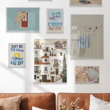 Tablou decorativ, Cgs-068-White-Kck, LEMN SOLID, Fata: 100% PVC STICLA, Multicolor imagine