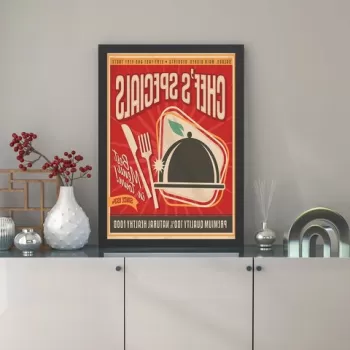 Tablou decorativ, Chef's Special (40 x 55), MDF , Polistiren, Multicolor imagine