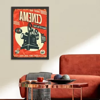 Tablou decorativ, Cinema 2 (55 x 75), MDF , Polistiren, Multicolor imagine