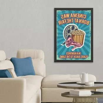 Tablou decorativ, Cinema (55 x 75), MDF , Polistiren, Multicolor imagine
