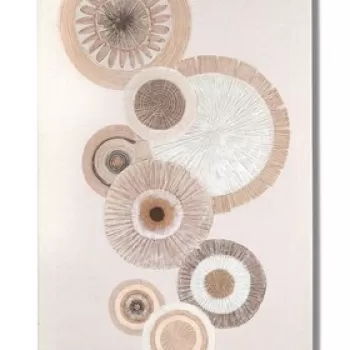 Tablou decorativ Circly -A, Mauro Ferretti, 50 x 100 cm, lemn de pin/canvas pictat, imprimat imagine