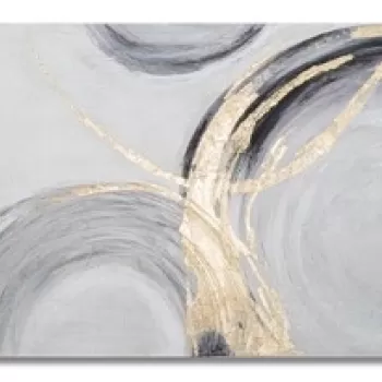 Tablou decorativ Circly, Mauro Ferretti, 150x60 cm, canvas pictat manual, multicolor imagine