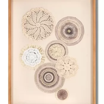 Tablou decorativ Circly, Mauro Ferretti, 45 x 60 cm, lemn de pin/canvas imagine