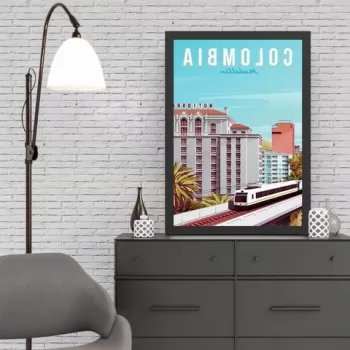 Tablou decorativ, Colombia (40 x 55), MDF , Polistiren, Multicolor imagine