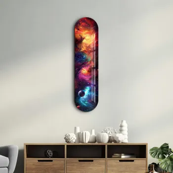 Tablou decorativ, Colorful Space v2, Dimensiune: 20 x 80 cm, Multicolor imagine