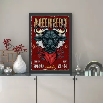 Tablou decorativ, Corrida (40 x 55), MDF , Polistiren, Multicolor imagine