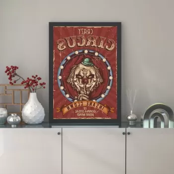 Tablou decorativ, Crazy Circus (55 x 75), MDF , Polistiren, Multicolor imagine