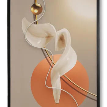 Tablou decorativ cu LED, Mauro Ferretti, Abstract -A, 80x120 cm, canvas/MDF, multicolor imagine