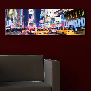 Tablou decorativ cu lumina LED, 3090IACT-7, 30 x 90 cm, Multicolor imagine
