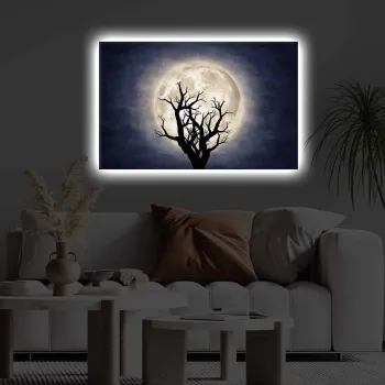 Tablou decorativ cu lumina LED, 4570KTLGDACT, Dimensiune: 45 x 70 cm, Multicolor imagine