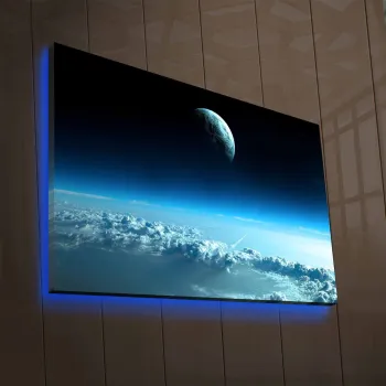 Tablou decorativ cu lumina LED, NASA-037, Dimensiune: 45 x 70 cm, Multicolor imagine