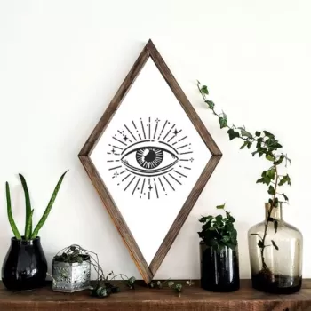 Tablou decorativ, CZM009, Lemn, MDF, Multicolor imagine