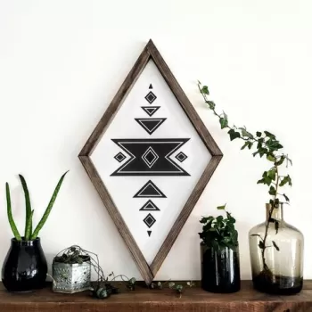 Tablou decorativ, CZM011, Lemn, MDF, Multicolor imagine