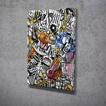 Tablou decorativ, DC035, PANZA, 30 x 40 cm, Multicolor imagine