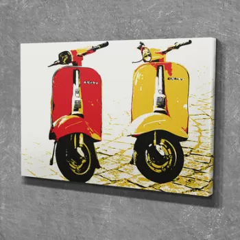 Tablou decorativ, DC120, Canvas, 30 x 40 cm, Multicolor imagine