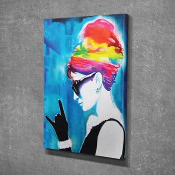 Tablou decorativ, DC125, Canvas, 30 x 40 cm, Multicolor imagine