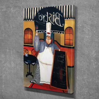 Tablou decorativ, DC130, Canvas, 30 x 40 cm, Multicolor imagine