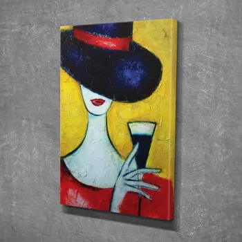 Tablou decorativ, DC134, Canvas, 30 x 40 cm, Multicolor imagine
