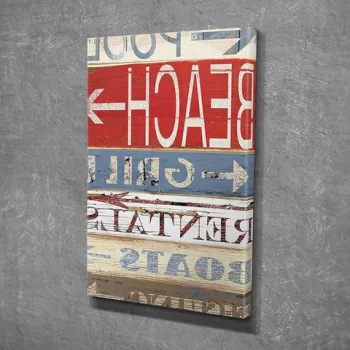 Tablou decorativ, DC146, Canvas, 30 x 40 cm, Multicolor imagine