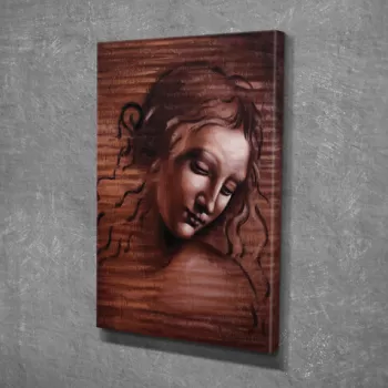 Tablou decorativ, DC196, Canvas, Lemn, Multicolor imagine